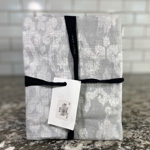 West Elm Organic Scroll Arabesque King Sham Gray